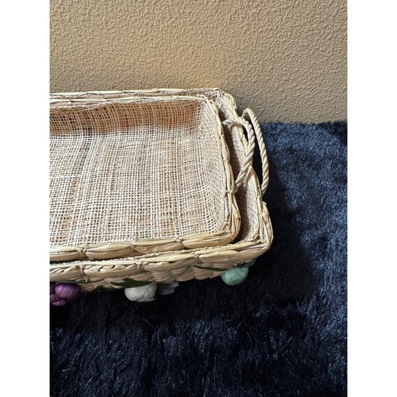 Nesting Caserole Basket Set of 2 - Picture 2 of 8